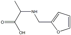 2-[(furan-2-ylmethyl)amino]propanoic acid 化学構造式