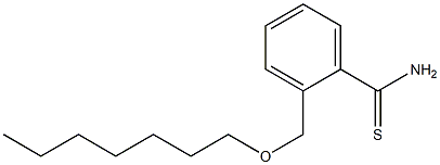 2-[(heptyloxy)methyl]benzene-1-carbothioamide 结构式