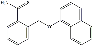 2-[(naphthalen-1-yloxy)methyl]benzene-1-carbothioamide Struktur