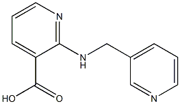 2-[(pyridin-3-ylmethyl)amino]pyridine-3-carboxylic acid 化学構造式