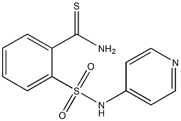 2-[(pyridin-4-ylamino)sulfonyl]benzenecarbothioamide 化学構造式