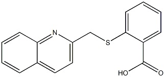 2-[(quinolin-2-ylmethyl)sulfanyl]benzoic acid|