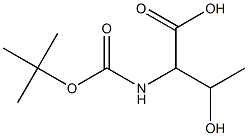 2-[(tert-butoxycarbonyl)amino]-3-hydroxybutanoic acid Structure