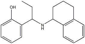 2-[1-(1,2,3,4-tetrahydronaphthalen-1-ylamino)propyl]phenol 化学構造式