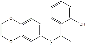 2-[1-(2,3-dihydro-1,4-benzodioxin-6-ylamino)ethyl]phenol Structure