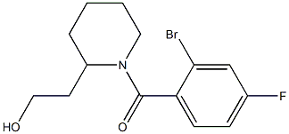 2-[1-(2-bromo-4-fluorobenzoyl)piperidin-2-yl]ethanol Structure
