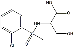  2-[1-(2-chlorophenyl)acetamido]-3-hydroxypropanoic acid