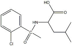 2-[1-(2-chlorophenyl)acetamido]-4-methylpentanoic acid Structure