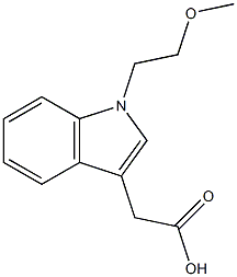 2-[1-(2-methoxyethyl)-1H-indol-3-yl]acetic acid Struktur