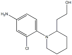 2-[1-(4-amino-2-chlorophenyl)piperidin-2-yl]ethanol 化学構造式
