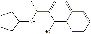 2-[1-(cyclopentylamino)ethyl]naphthalen-1-ol Structure