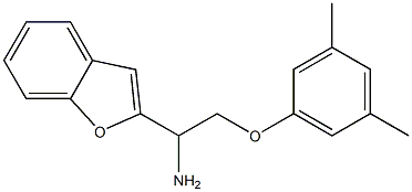 2-[1-amino-2-(3,5-dimethylphenoxy)ethyl]-1-benzofuran Structure