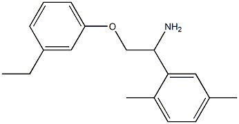 2-[1-amino-2-(3-ethylphenoxy)ethyl]-1,4-dimethylbenzene 结构式