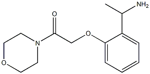 2-[2-(1-aminoethyl)phenoxy]-1-(morpholin-4-yl)ethan-1-one Structure