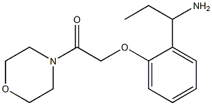 2-[2-(1-aminopropyl)phenoxy]-1-(morpholin-4-yl)ethan-1-one Structure