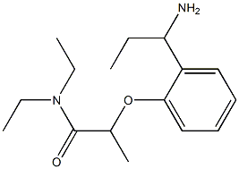 2-[2-(1-aminopropyl)phenoxy]-N,N-diethylpropanamide|