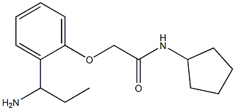 2-[2-(1-aminopropyl)phenoxy]-N-cyclopentylacetamide