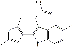 2-[2-(2,5-dimethylthiophen-3-yl)-5-methyl-1H-indol-3-yl]acetic acid