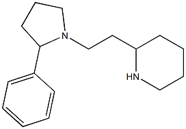 2-[2-(2-phenylpyrrolidin-1-yl)ethyl]piperidine Struktur