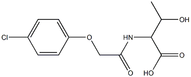  2-[2-(4-chlorophenoxy)acetamido]-3-hydroxybutanoic acid