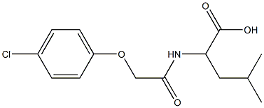  2-[2-(4-chlorophenoxy)acetamido]-4-methylpentanoic acid