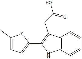 2-[2-(5-methylthiophen-2-yl)-1H-indol-3-yl]acetic acid|