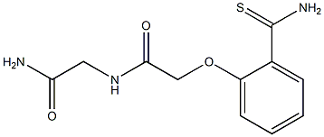 2-[2-(aminocarbonothioyl)phenoxy]-N-(2-amino-2-oxoethyl)acetamide|