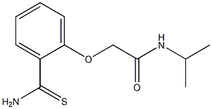 2-[2-(aminocarbonothioyl)phenoxy]-N-isopropylacetamide Structure