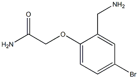 2-[2-(aminomethyl)-4-bromophenoxy]acetamide 结构式