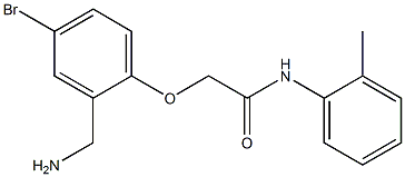 2-[2-(aminomethyl)-4-bromophenoxy]-N-(2-methylphenyl)acetamide