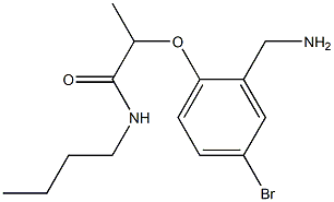 2-[2-(aminomethyl)-4-bromophenoxy]-N-butylpropanamide