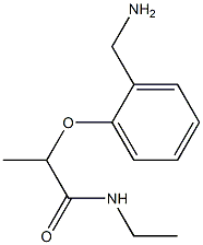 2-[2-(aminomethyl)phenoxy]-N-ethylpropanamide 结构式