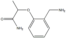 2-[2-(aminomethyl)phenoxy]propanamide 结构式