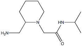 2-[2-(aminomethyl)piperidin-1-yl]-N-(propan-2-yl)acetamide Structure