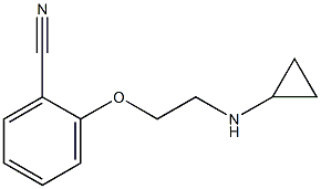 2-[2-(cyclopropylamino)ethoxy]benzonitrile Structure