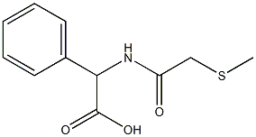 2-[2-(methylsulfanyl)acetamido]-2-phenylacetic acid|