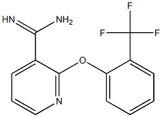  2-[2-(trifluoromethyl)phenoxy]pyridine-3-carboximidamide