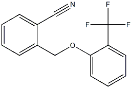 2-[2-(trifluoromethyl)phenoxymethyl]benzonitrile Structure