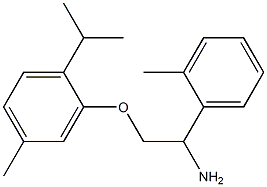 2-[2-amino-2-(2-methylphenyl)ethoxy]-4-methyl-1-(propan-2-yl)benzene Structure