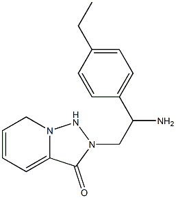 2-[2-amino-2-(4-ethylphenyl)ethyl]-2H,3H-[1,2,4]triazolo[3,4-a]pyridin-3-one 结构式