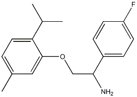 2-[2-amino-2-(4-fluorophenyl)ethoxy]-4-methyl-1-(propan-2-yl)benzene Structure