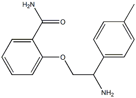 2-[2-amino-2-(4-methylphenyl)ethoxy]benzamide Structure