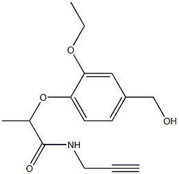  2-[2-ethoxy-4-(hydroxymethyl)phenoxy]-N-(prop-2-yn-1-yl)propanamide