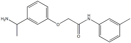 2-[3-(1-aminoethyl)phenoxy]-N-(3-methylphenyl)acetamide