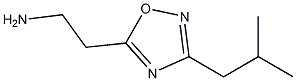 2-[3-(2-methylpropyl)-1,2,4-oxadiazol-5-yl]ethan-1-amine,,结构式