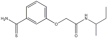 2-[3-(aminocarbonothioyl)phenoxy]-N-(sec-butyl)acetamide|