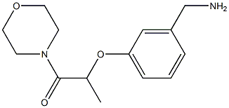 2-[3-(aminomethyl)phenoxy]-1-(morpholin-4-yl)propan-1-one Struktur