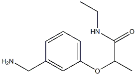 2-[3-(aminomethyl)phenoxy]-N-ethylpropanamide,,结构式