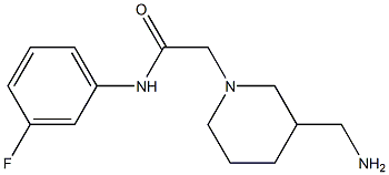 2-[3-(aminomethyl)piperidin-1-yl]-N-(3-fluorophenyl)acetamide
