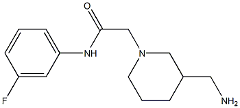 2-[3-(aminomethyl)piperidin-1-yl]-N-(3-fluorophenyl)acetamide Structure